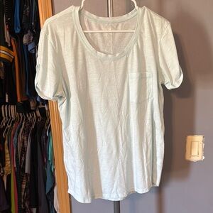 a.n.a Blue Green Puff Sleeve Relaxed T-Shirt